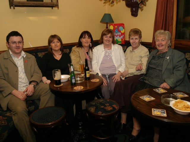 Party celebrations back in 2004: Elizabeth Gallagher.
