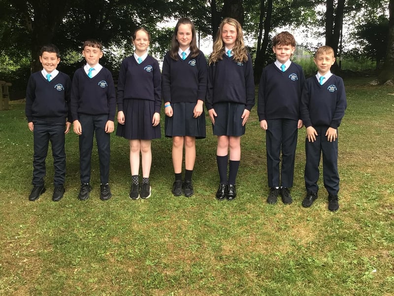 Pupils from St Peter’s and St Paul’s PS Foreglen.