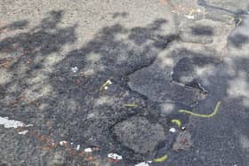 Aileach Road potholes.