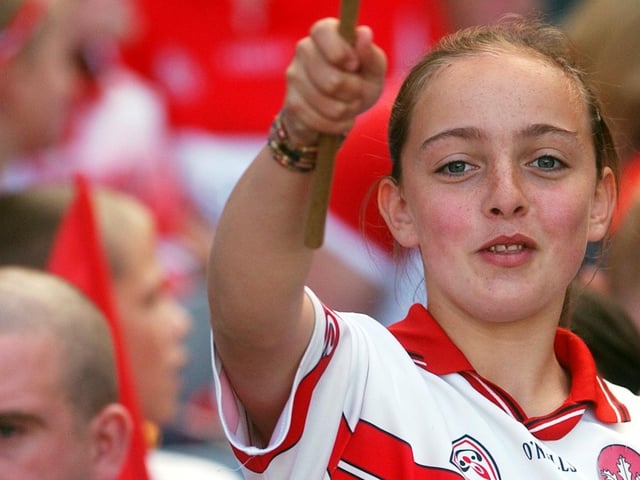 This young fan pictured at Croke Park on Sunday for the All Ireland Football Semi Final. (3108A27)