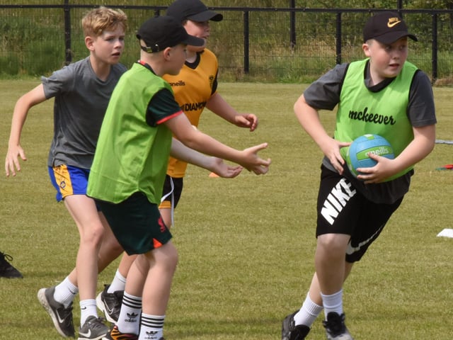 Gaelic skills on view at Friday’s Sports Day.