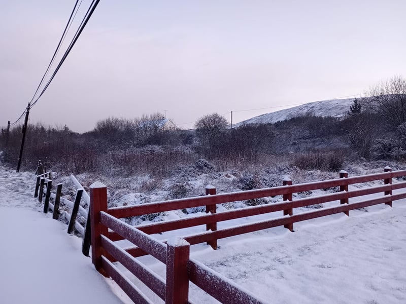 Inishowen, County Donegal in the snow.