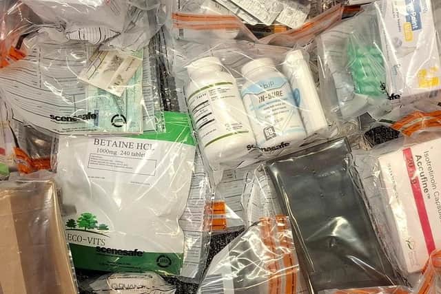 Some of the drugs seized during the operation.