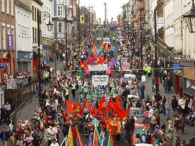 Pictured are people enjoying the St Patrick's Day celebrations in Derry 20 years ago on March 17, 2005.