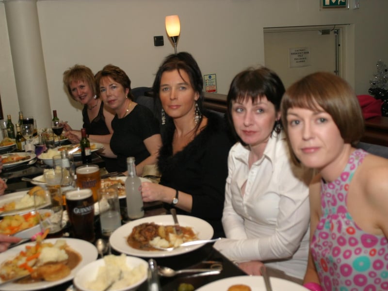 Christmas parties in Derry in December 2003.