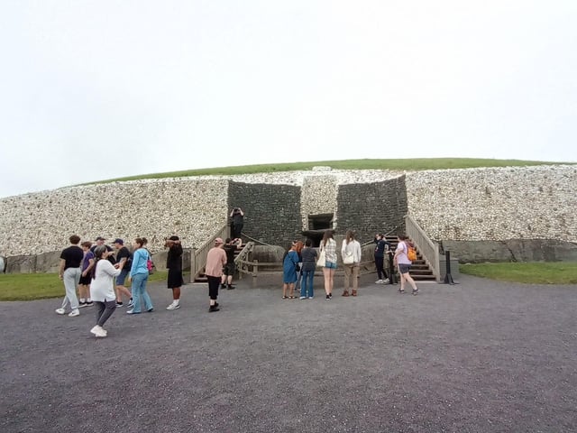 Newgrange, Ireland 3200 B.C. at Brú na Bóinne, County Meath.