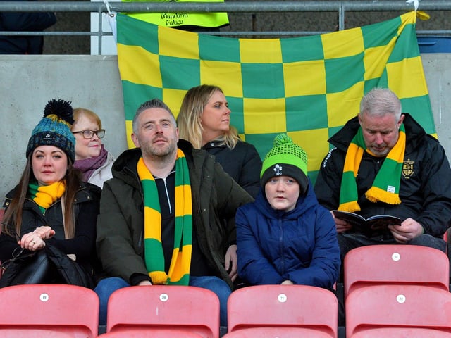 Fans at Celtic Park for the on Sunday afternoon. Photo: George Sweeney