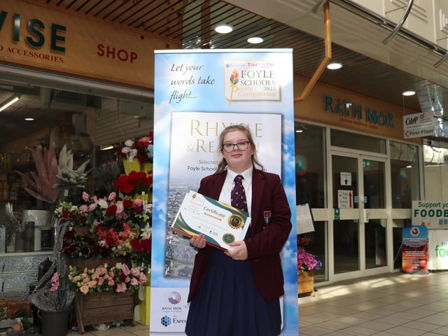 Winner Laurna Neely, Foyle College, KS3.