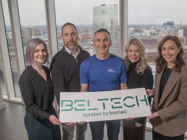 Photo Caption: (L-R): Catherine McCourt, Director, Head of Automation & Workflow Engineering, Aflac Northern Ireland; Stephen McKeown, Vice President & Managing Director, Allstate; Fergal Downey, Executive Officer, VP of Engineering, Rakuten Blockchain Lab; Síona O’Reilly, Solution Architect, Kainos; Colleen Murray, Director of Marketing, Options IT