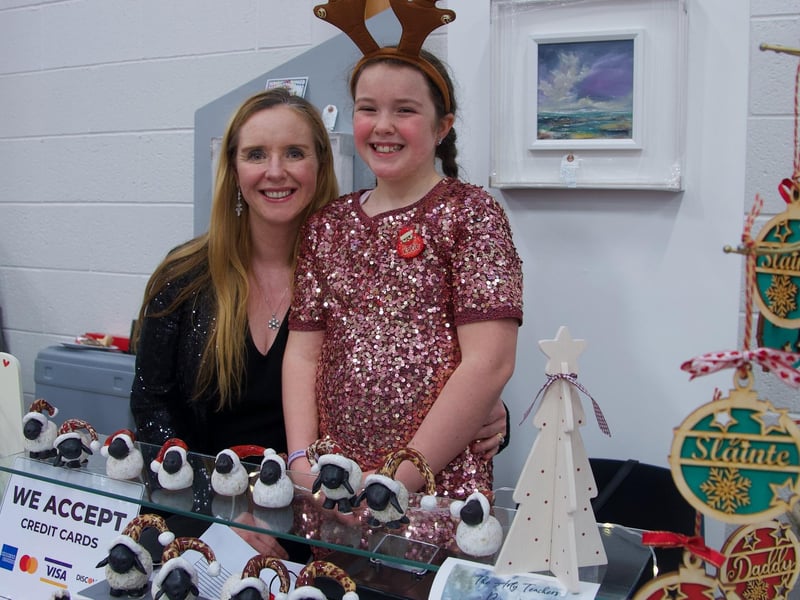 Elaine and Katie McBride at the St. Mary's College Christmas Fair