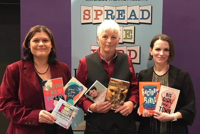 Sue Divin with Hilary McCollum and Michelle Gallen