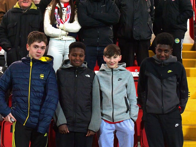 Young fans at the Brandywell for Derry City’s game against Waterford. Photo: George Sweeney