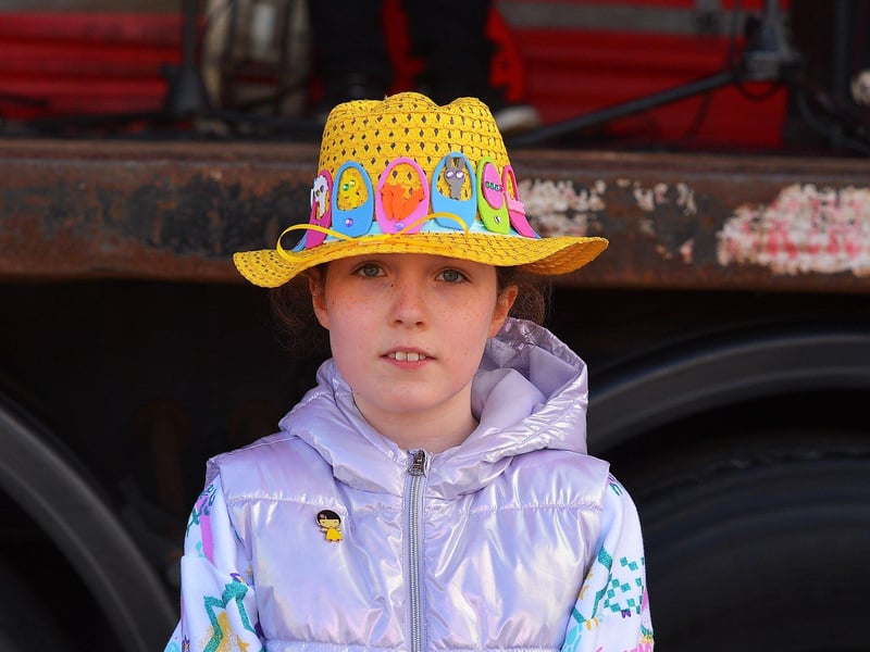 Easter bonnets on display during the Easter Monday parade in Carndonagh. Photo: George Sweeney. DER2315GS – 91