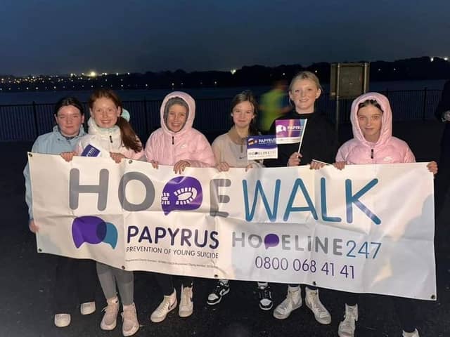 Young people raising awareness for PAPYRUS.