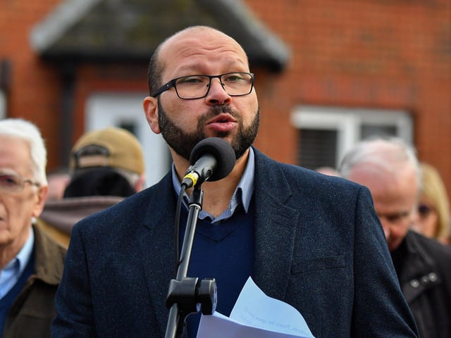 Dr Sameh Hassan, chair of the North West Islamic Association  speaking atthe annual Bloody Sunday service on held on Sunday morning. Photo: George Sweeney