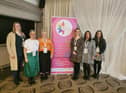 Representatives from Pink Ladies Cancer Support group with NWCC and Dove House staff.