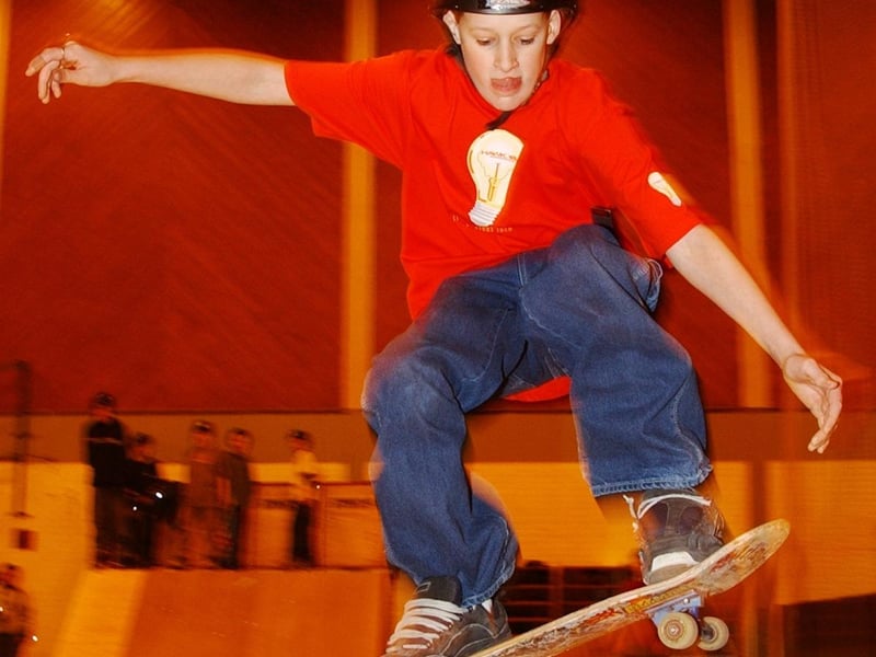 Skateboarders in Derry back in 2004.