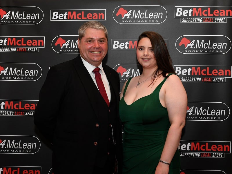 Sports Volunteer of the Year Award winner Alan Nash pictured with his daughter Saoirse O’Neill. Photo: George Sweeney