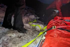 The rescue took place in treacherous conditions on Mount Errigal. Picture: Donegal Mountain Rescue Team