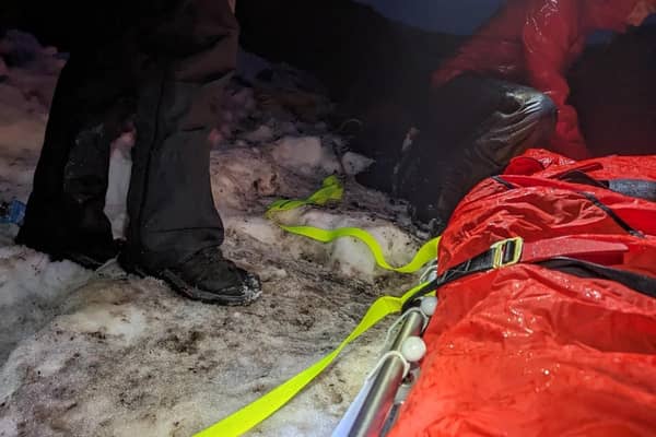 The rescue took place in treacherous conditions on Mount Errigal. Picture: Donegal Mountain Rescue Team