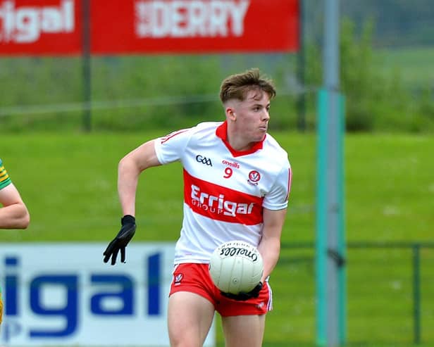 Ruairi Forbes will be a key player for Hugh McGrath's Under 20s in Newry this week. (Photo: George Sweeney)