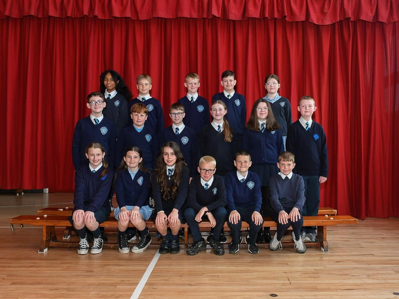 Mr Quinn’s P7 class at Rosemount Primary School.