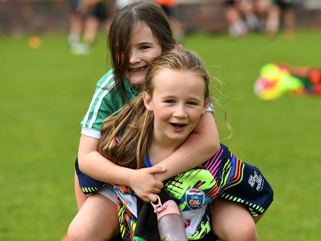 Children enjoy the activities at Doire Trasna Kellogs Cúl Camp. Photo: George Sweeney