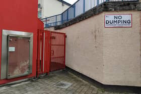 'No dumping' signs have been erected at Glenfada Park.