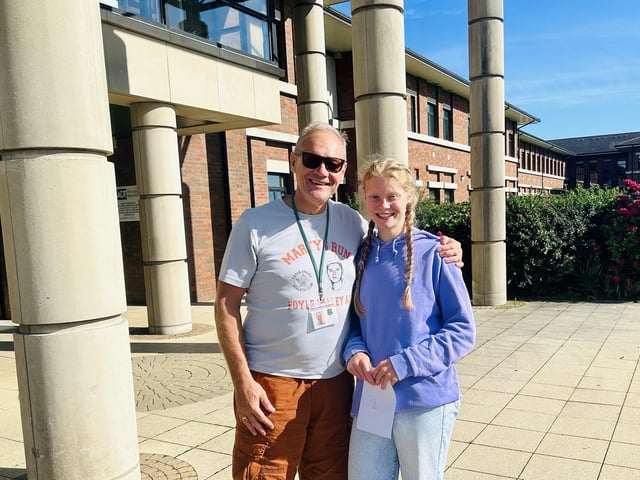 Sophie Parlour shares her fantastic outcomes with dad Jarlath