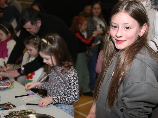 Autumn Thompson making a “s’more biscuit” at The Foyle Science Showcase held in The Foyle Arena. (Photo - Deirdre Heaney, nwpresspics) : Foyle Arena Science Showcase.