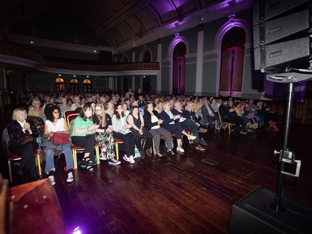 A packed house in St. Columb's Hall on Sunday night for Martin Hayes. (Photos: Jim McCafferty Photography) : .