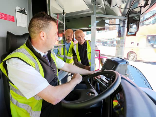 Derry will soon become one of the first cities in the UK and Ireland to operate a fully emissions-free urban bus service, as preparations ramp up for the introduction of the new zero emission Foyle Metro fleet. Photo: Lorcan Doherty.