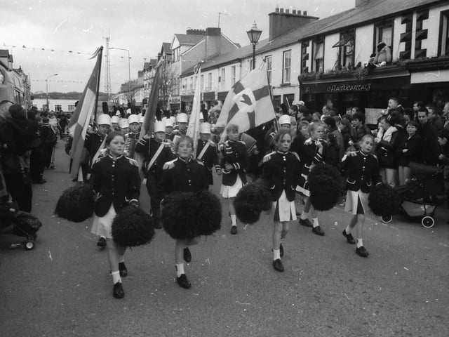 The St. Patrick's Day parade in Buncrana in 1998.