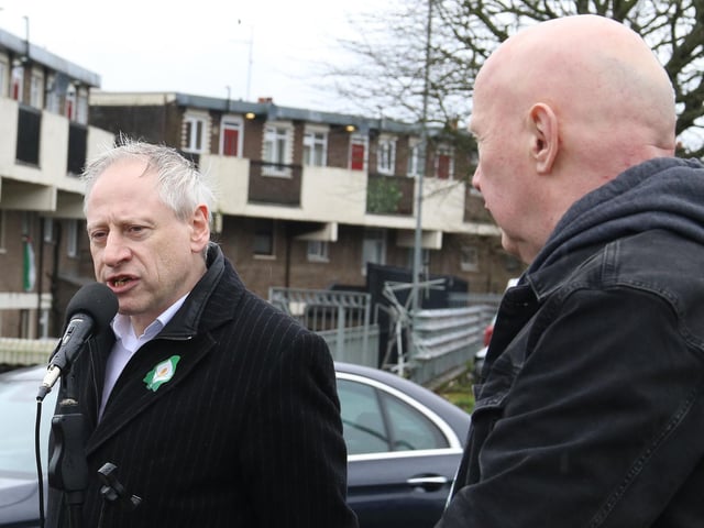 Sean Scott, Vice President Republican Sinn Féin, Galway speaking at The Seán Keenan Annual Commemoration. (Photo - Deirdre Heaney, nwpresspics)