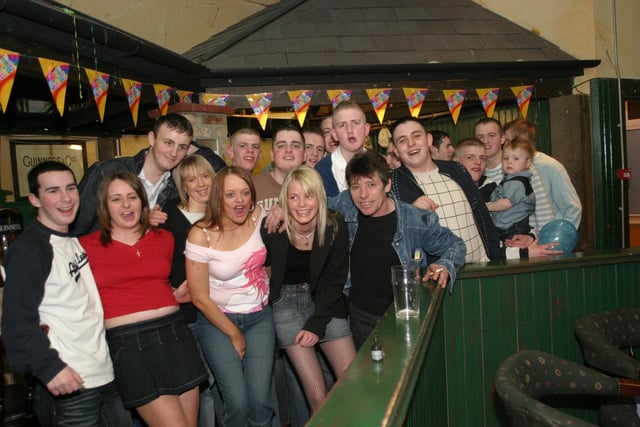 Having fun at Derry parties in 2004. Pat McCloskey & Ryan Gallagher