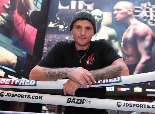 Connor Coyle's title fight against Felix Cash has been called off after headliner Conor Benn's failed drug test. (Mark Robinson Photography/Matchroom)