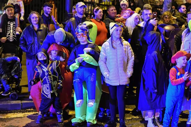 Spectators pictured at a previous ‘City of the Bones’ Halloween celebration.  Photo: George Sweeney