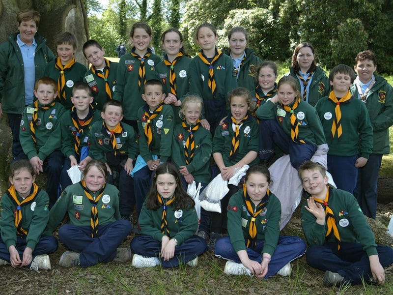 Lifford Cub scouts pictured with leaders Marie McDaid, Patricia Crotty and Fidelis Boland during a recent fun day.  (1605JB21)
