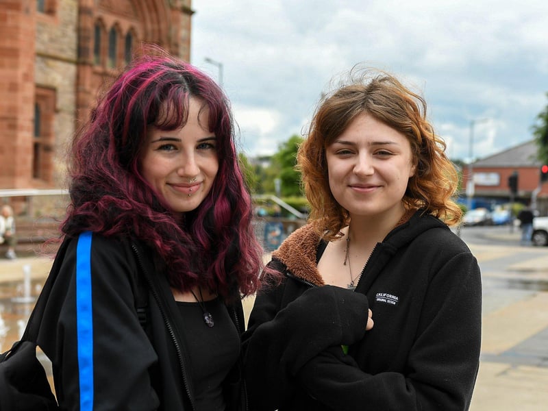 Sinead and Imogen summarised the Conservative rule as a “trainwreck” and  “infuriating.”Doubtful of Labour leadership, Imogen said: “None of them are good, are they?”  Sinead said: “We will never win.”