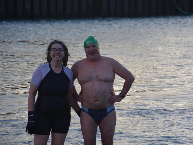 Malin Head Community Christmas Day Swim at Portmor Beach.