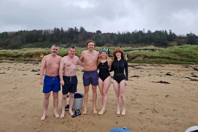 The McParland family from Derry at Ludden beach.