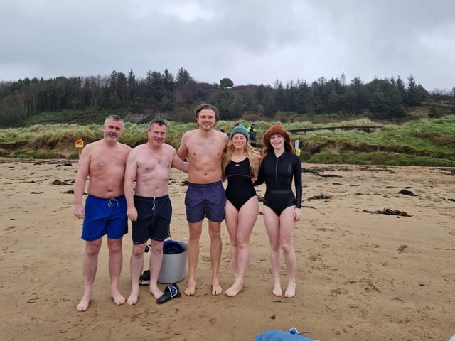The McParland family from Derry at Ludden beach.