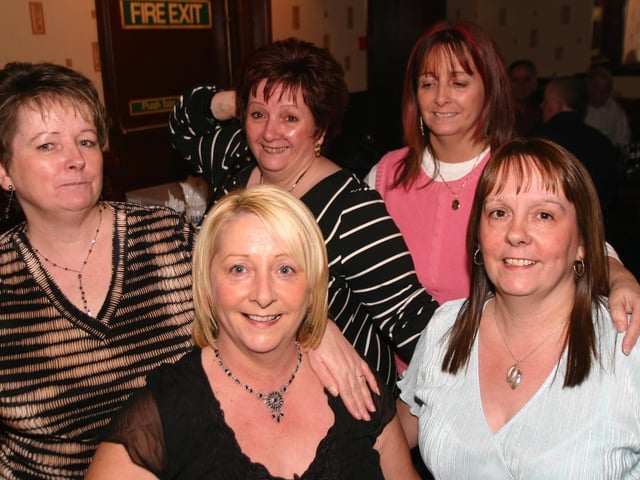 Helen McNutt pictured with her sisters Elizabeth, Ann, Pauline, Philomena enjoying the party. 1214/dd : Parties in December 2005.