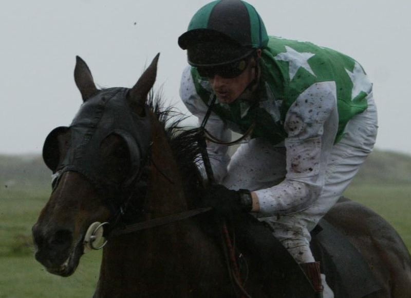 A jockey in pole position at Ballyliffin.