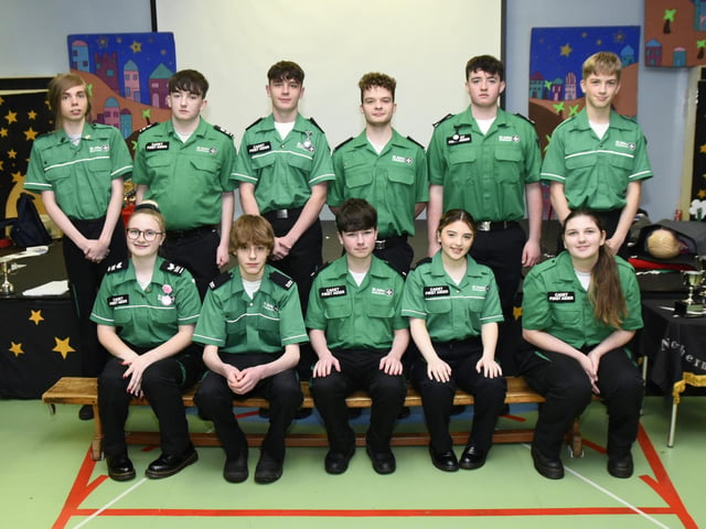 St John Ambulance Northlands Unit Cadets pictured at their annual presentation night.