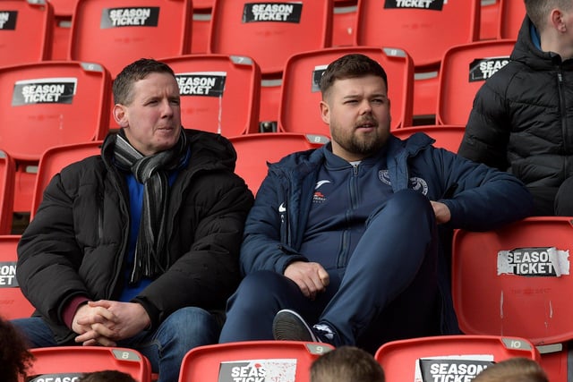 Institute fans at the Brandywell for Institute’s game against Linfield. Photo: George Sweeney