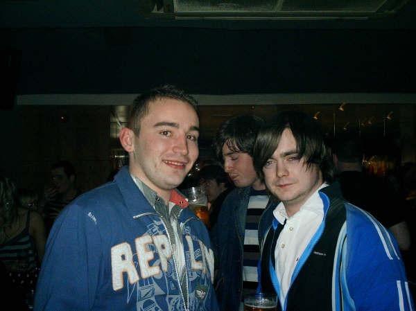 Enjoying a night out at Earth nightclub back in January 2006.