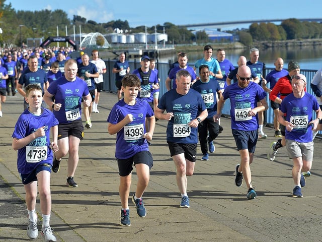 Participants at the annual Foyle Hospice Run/Walk.  Photo: George Sweeney