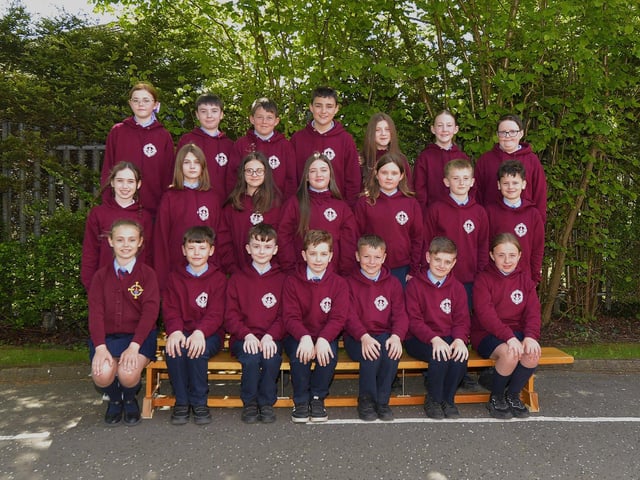 Mrs Miller's P 7 class at St Eithne's Primary School.