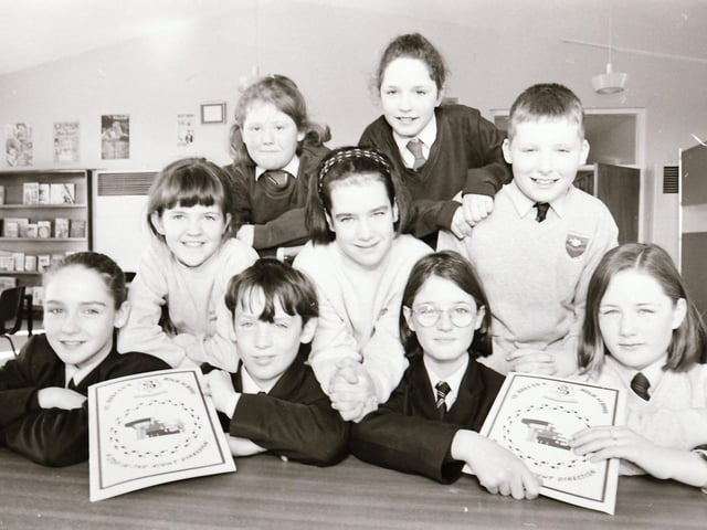 St Brecan's High School book launch.